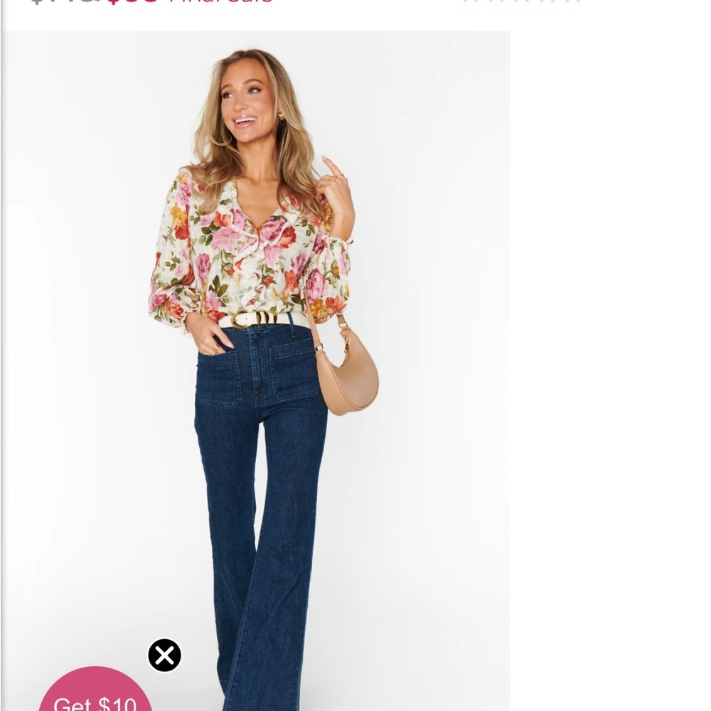 Show Me Your MuMu Fall Multicolor Floral Blouse - Picture 3 of 14